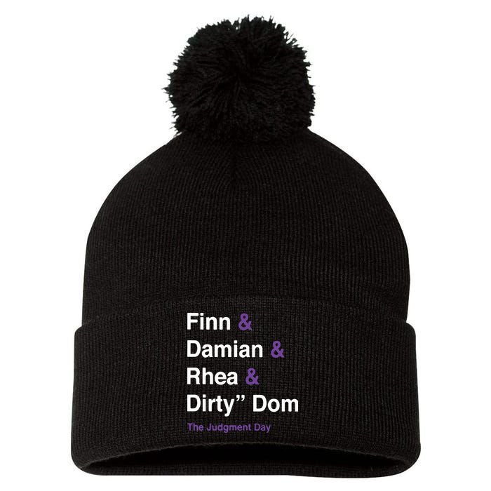 Rtruth Finn Damian Rhea Dirty Dom The Judgment Day Pom Pom 12in Knit Beanie