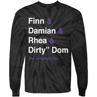 Rtruth Finn Damian Rhea Dirty Dom The Judgment Day Tie-Dye Long Sleeve Shirt