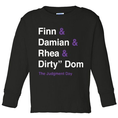 Rtruth Finn Damian Rhea Dirty Dom The Judgment Day Toddler Long Sleeve Shirt