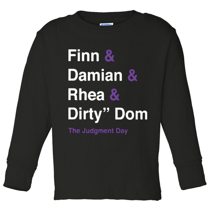 Rtruth Finn Damian Rhea Dirty Dom The Judgment Day Toddler Long Sleeve Shirt
