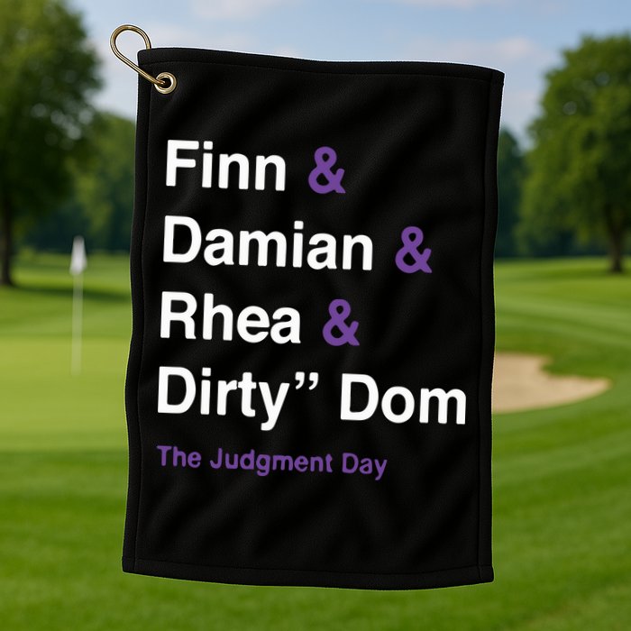Rtruth Finn Damian Rhea Dirty Dom The Judgment Day Golf Towel