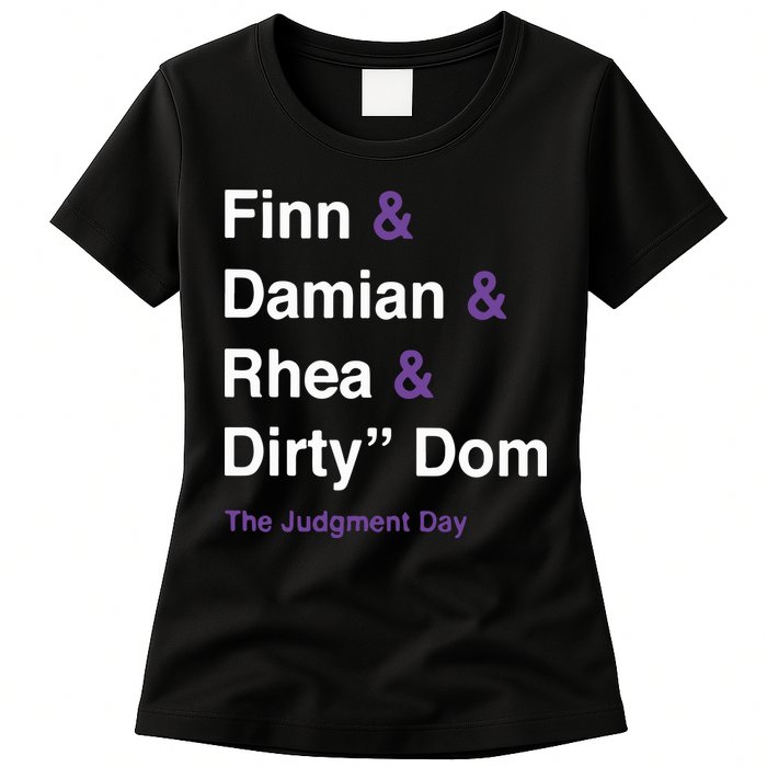 Rtruth Finn Damian Rhea Dirty Dom The Judgment Day Womens T-Shirt
