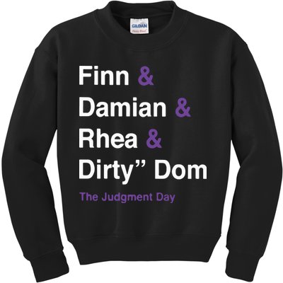 Rtruth Finn Damian Rhea Dirty Dom The Judgment Day Kids Sweatshirt