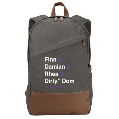 Rtruth Finn Damian Rhea Dirty Dom The Judgment Day Cotton Canvas Backpack