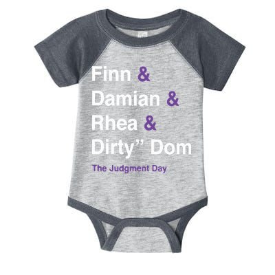 Rtruth Finn Damian Rhea Dirty Dom The Judgment Day Infant Baby Jersey Bodysuit