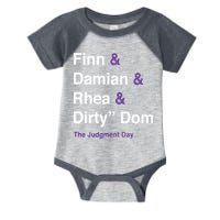 Rtruth Finn Damian Rhea Dirty Dom The Judgment Day Infant Baby Jersey Bodysuit