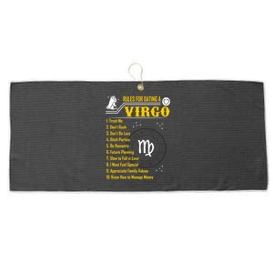 Rules For Dating A Virgo Zodiac Funny Gift Meaningful Gift Meaningful Gift Large Microfiber Waffle Golf Towel