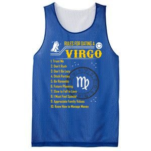 Rules For Dating A Virgo Zodiac Funny Gift Meaningful Gift Meaningful Gift Mesh Reversible Basketball Jersey Tank