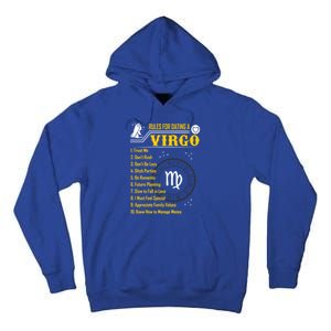 Rules For Dating A Virgo Zodiac Funny Gift Meaningful Gift Meaningful Gift Tall Hoodie