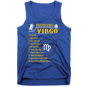 Rules For Dating A Virgo Zodiac Funny Gift Meaningful Gift Meaningful Gift Tank Top