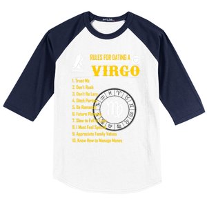 Rules For Dating A Virgo Zodiac Funny Gift Meaningful Gift Meaningful Gift Baseball Sleeve Shirt