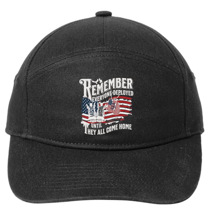Red Friday Deployment Support Our Troops Wear Red Friday 7-Panel Snapback Hat