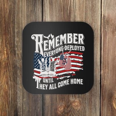 Red Friday Deployment Support Our Troops Wear Red Friday Coaster