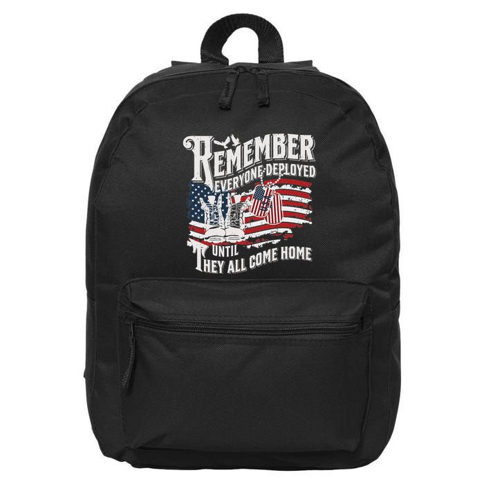 Red Friday Deployment Support Our Troops Wear Red Friday 16 in Basic Backpack