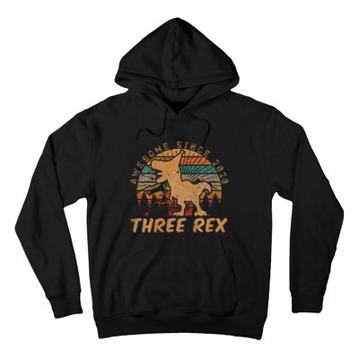 Roaring Fun Dinosaur Themed 3rd Birthday Gifts Hoodie