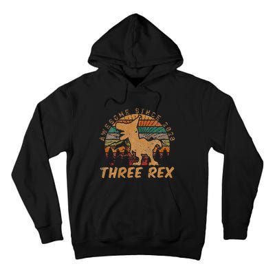 Roaring Fun Dinosaur Themed 3rd Birthday Gifts Tall Hoodie