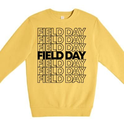 Retro Field Day Gift Premium Crewneck Sweatshirt