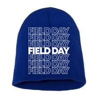 Retro Field Day Gift Short Acrylic Beanie