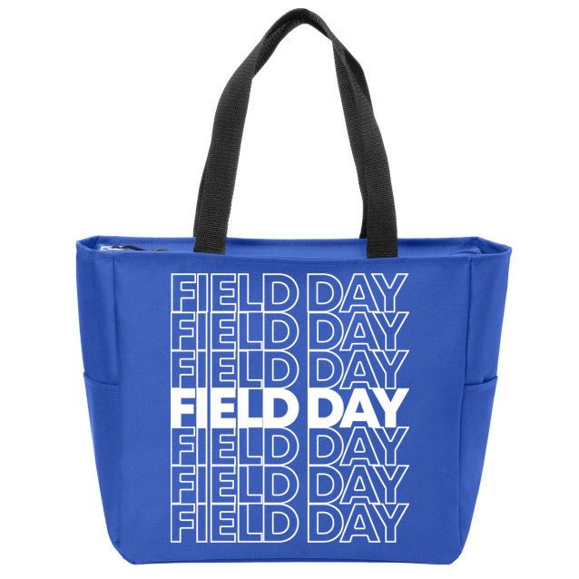 Retro Field Day Gift Zip Tote Bag