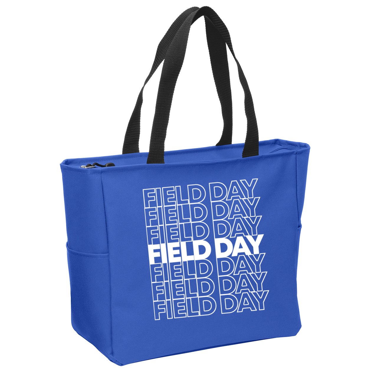 Retro Field Day Gift Zip Tote Bag
