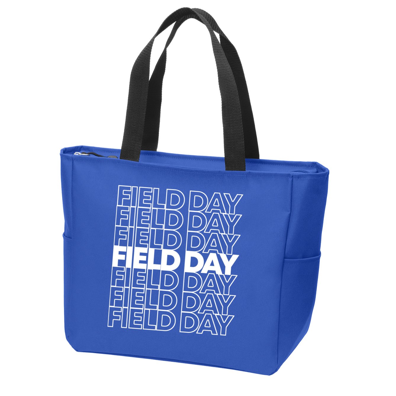 Retro Field Day Gift Zip Tote Bag