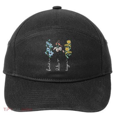 Retro Foxtrots Deltas Tangos Flower 7-Panel Snapback Hat