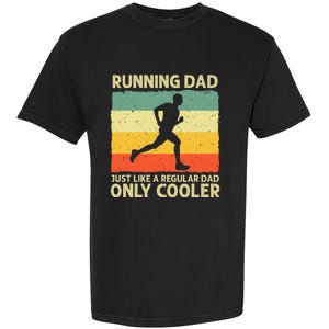 Running For Dad Marathon Runner Coach Marathoner Garment-Dyed Heavyweight T-Shirt