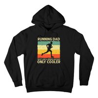 Running For Dad Marathon Runner Coach Marathoner Hoodie