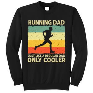 Running For Dad Marathon Runner Coach Marathoner Sweatshirt