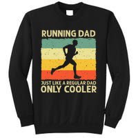 Running For Dad Marathon Runner Coach Marathoner Sweatshirt