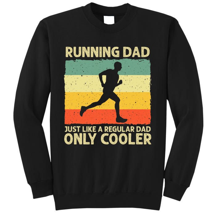 Running For Dad Marathon Runner Coach Marathoner Sweatshirt