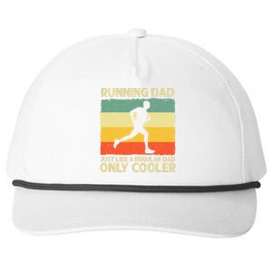 Running For Dad Marathon Runner Coach Marathoner Snapback Five-Panel Rope Hat