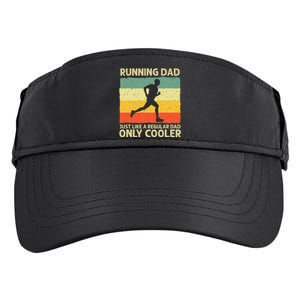 Running For Dad Marathon Runner Coach Marathoner Adult Drive Performance Visor