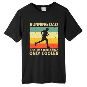 Running For Dad Marathon Runner Coach Marathoner Tall Fusion ChromaSoft Performance T-Shirt