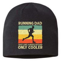 Running For Dad Marathon Runner Coach Marathoner Sustainable Beanie