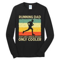 Running For Dad Marathon Runner Coach Marathoner Tall Long Sleeve T-Shirt