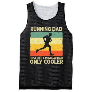 Running For Dad Marathon Runner Coach Marathoner Mesh Reversible Basketball Jersey Tank