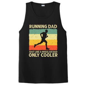 Running For Dad Marathon Runner Coach Marathoner PosiCharge Competitor Tank