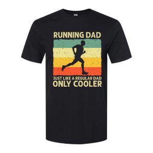 Running For Dad Marathon Runner Coach Marathoner Softstyle CVC T-Shirt