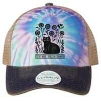 Retro Foxtrots Deltas Tangos Flower Art Cat In Flowers V-Neck Legacy Tie Dye Trucker Hat