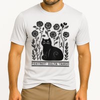 Retro Foxtrots Deltas Tangos Flower Art Cat In Flowers V-Neck Performance Shirt