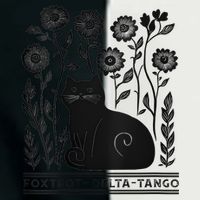 Retro Foxtrots Deltas Tangos Flower Art Cat In Flowers V-Neck Infant Baby Jersey Bodysuit