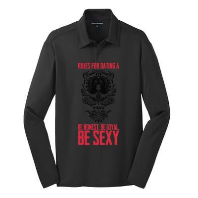 Rules For Dating A Virgo Great Gift Silk Touch Performance Long Sleeve Polo