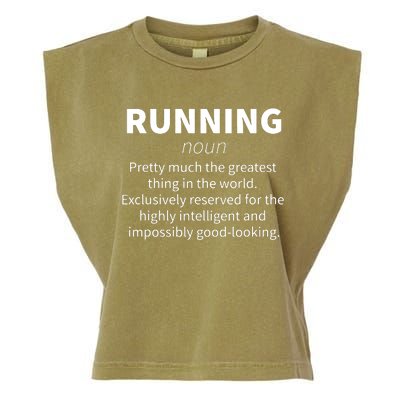 Running Funny Definition Funny 5k Marathon Runner Gift Garment-Dyed Women's Muscle Tee