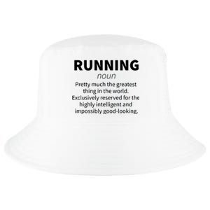 Running Funny Definition Funny 5k Marathon Runner Gift Cool Comfort Performance Bucket Hat