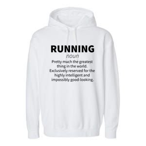 Running Funny Definition Funny 5k Marathon Runner Gift Garment-Dyed Fleece Hoodie