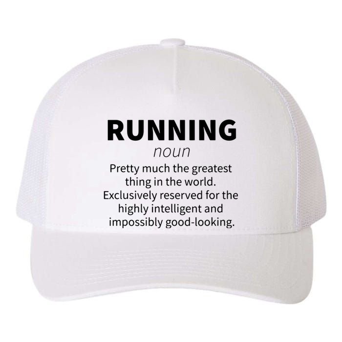 Running Funny Definition Funny 5k Marathon Runner Gift Yupoong Adult 5-Panel Trucker Hat