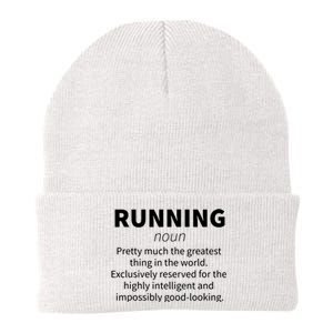 Running Funny Definition Funny 5k Marathon Runner Gift Knit Cap Winter Beanie