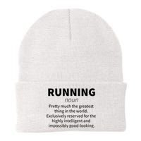 Running Funny Definition Funny 5k Marathon Runner Gift Knit Cap Winter Beanie