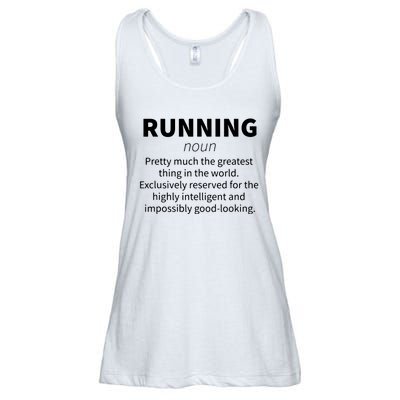 Running Funny Definition Funny 5k Marathon Runner Gift Ladies Essential Flowy Tank